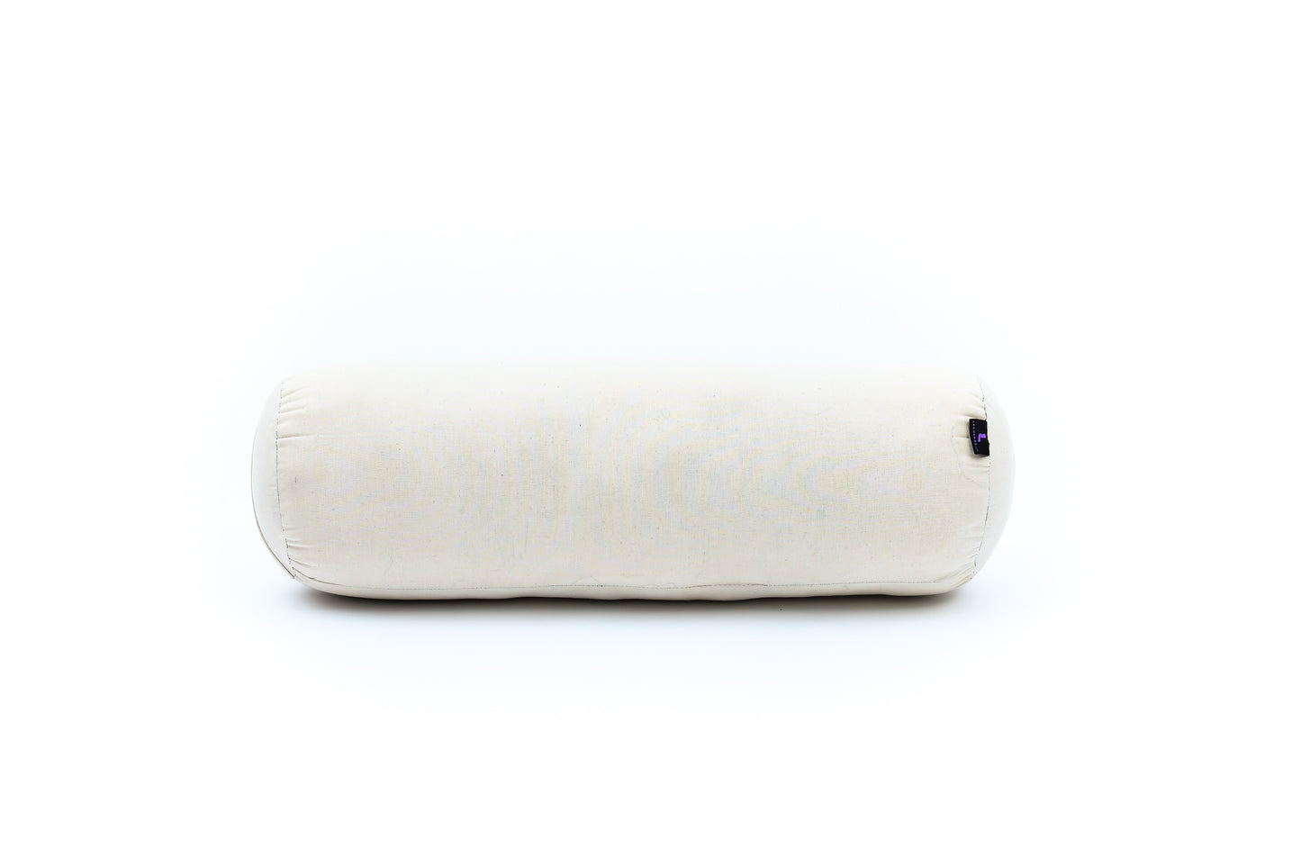 Large Yoga Bolster – Kapok-Filled Meditation Cushion with Cotton Cover, Cl01 - Ecru