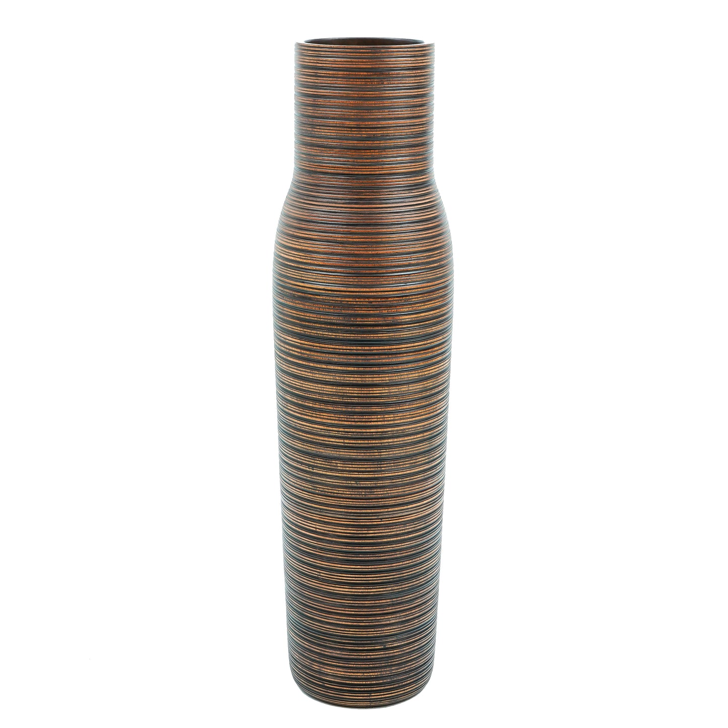 Compact Resin Vase – Stylish Waterproof Decorative Vase for Floor, Table or Shelf, brown, 41 inches