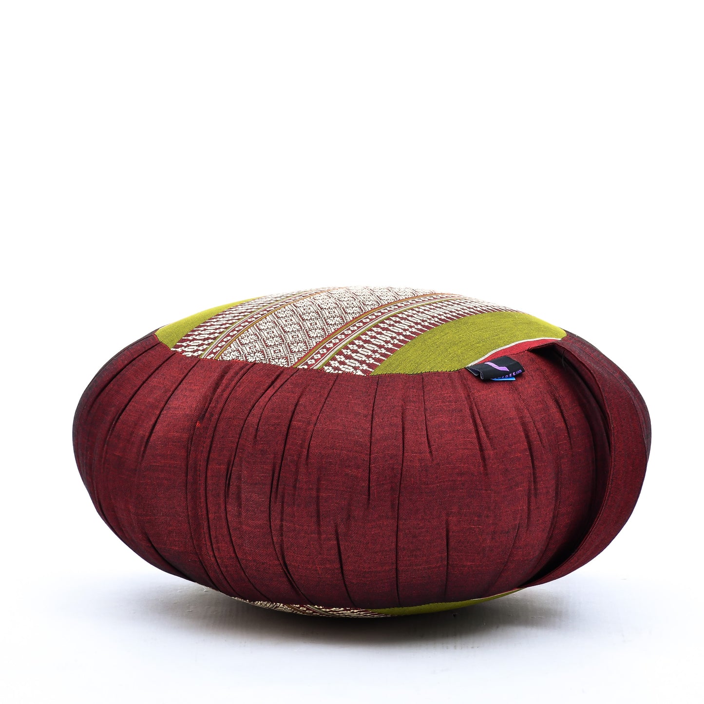Leewadee Zafu Yoga Pillow, 33 x 15 cm, Light Blue, Sf11 - Red, Green
