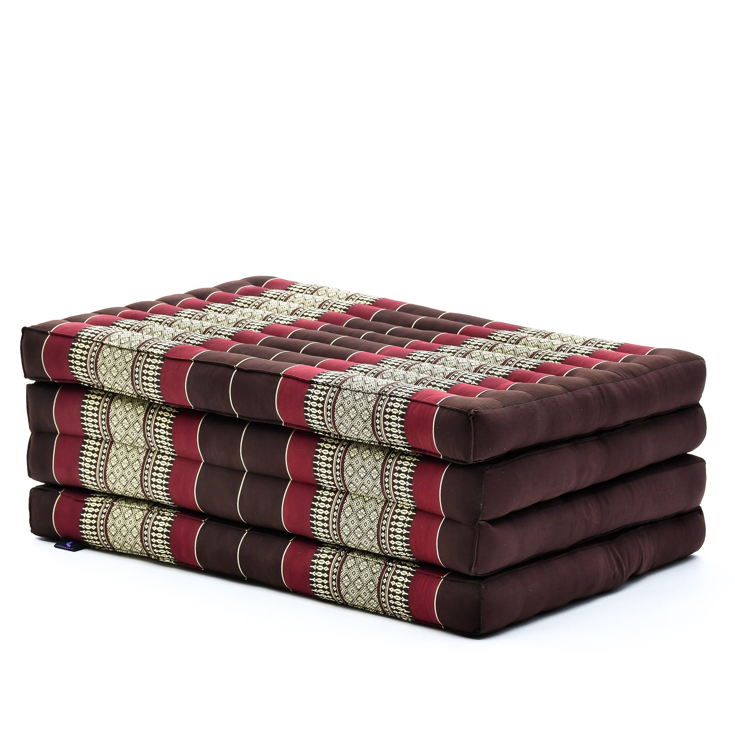 Kapok Folding Mattress – Thick Cotton Padded Guest Bed for Home, Sleeping & Mindfulness Corner, Sf19 - Red, Brown, M: 79x28