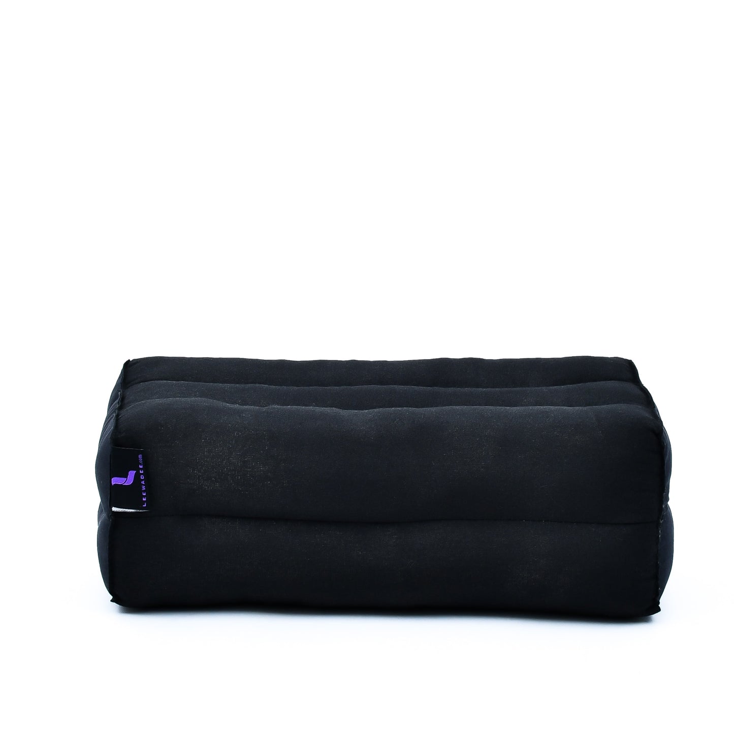 Kapok Yoga Block Cushion – Firm Meditation & Yoga Cushion with Cotton Cover, Cl02 - Black