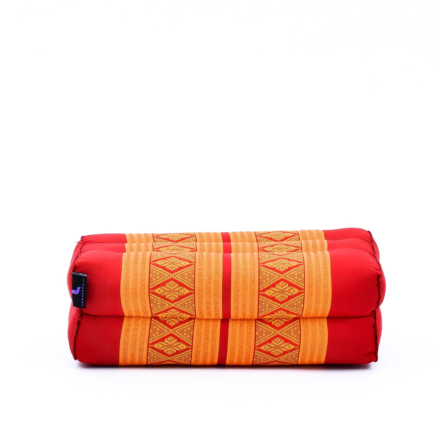 Kapok Yoga Block Cushion – Firm Meditation & Yoga Cushion with Cotton Cover, Sf02 - Orange