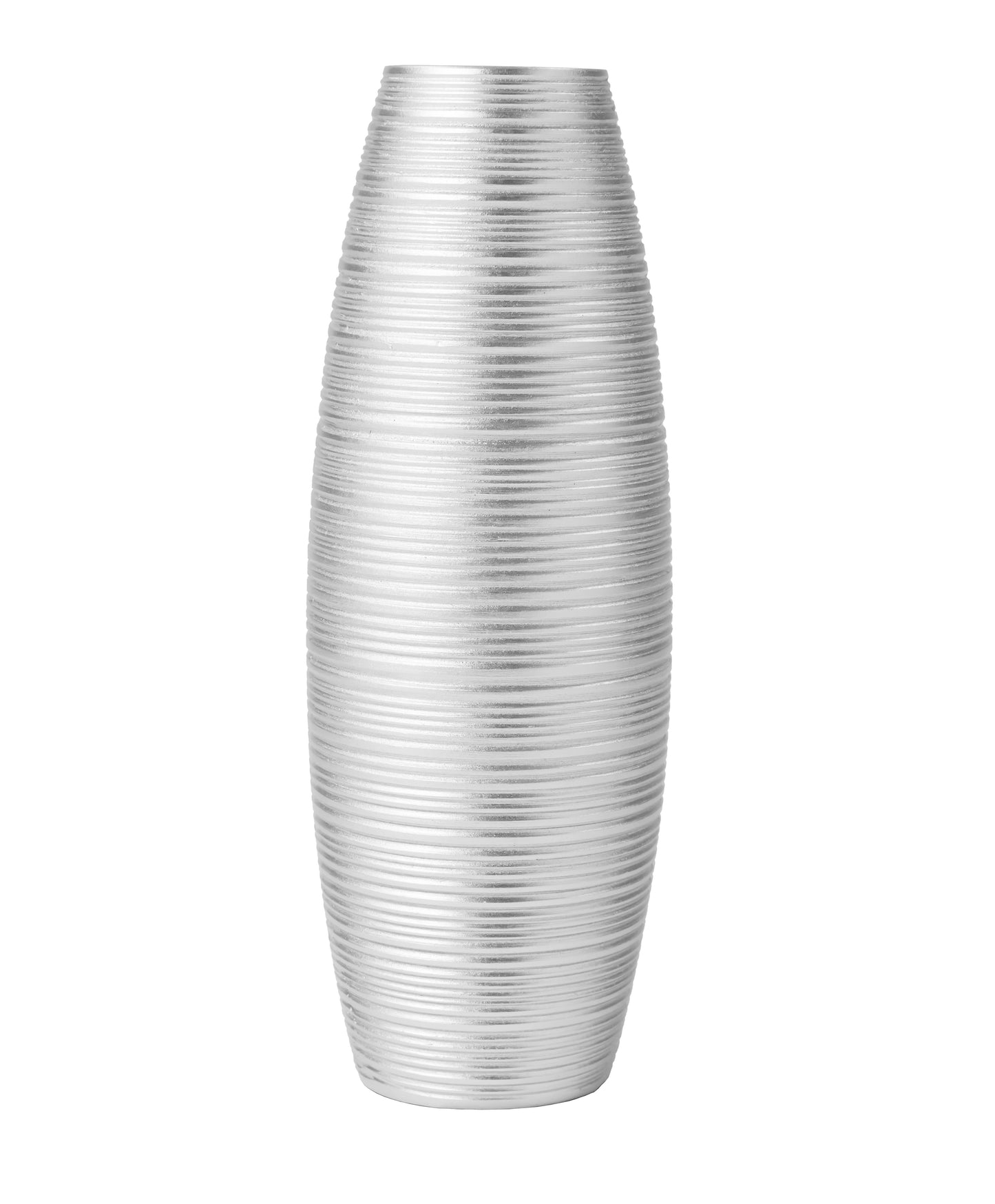 Large Resin Floor Vase – Stylish Waterproof Vase for Fresh & Dried Flowers, silver, 26 inches