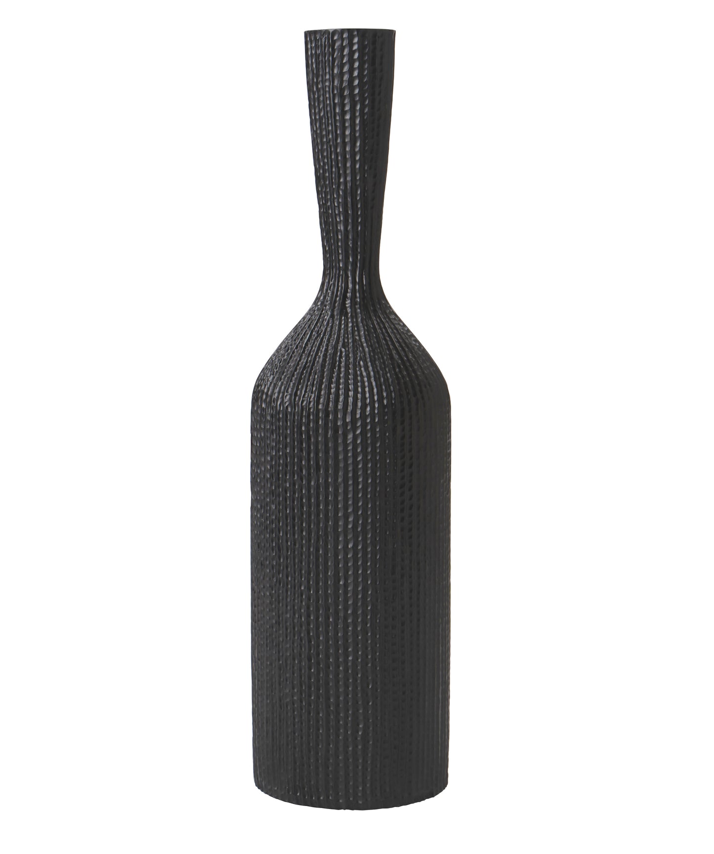 Large Resin Floor Vase – Stylish Waterproof Vase for Fresh & Dried Flowers, black, 26 inches