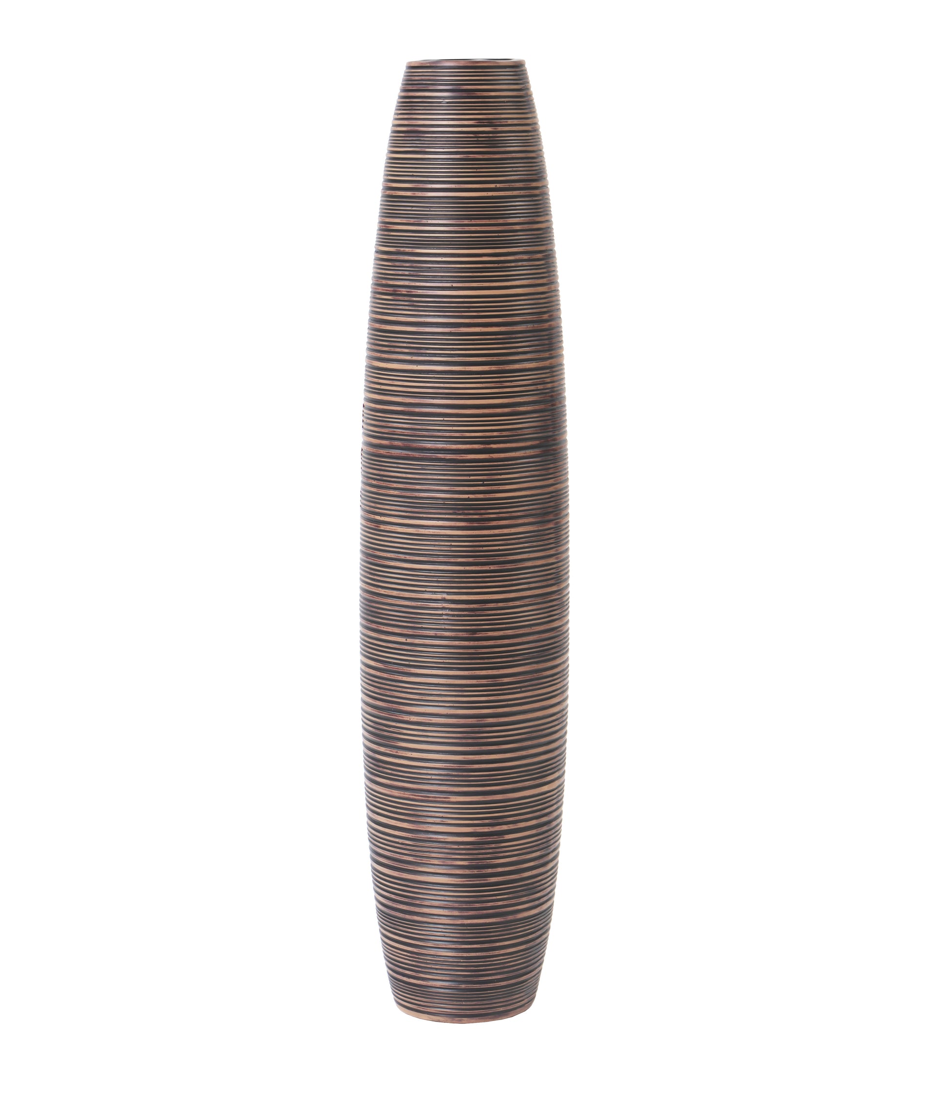 Large Resin Floor Vase – Stylish Waterproof Vase for Fresh & Dried Flowers, brown, 34 inches