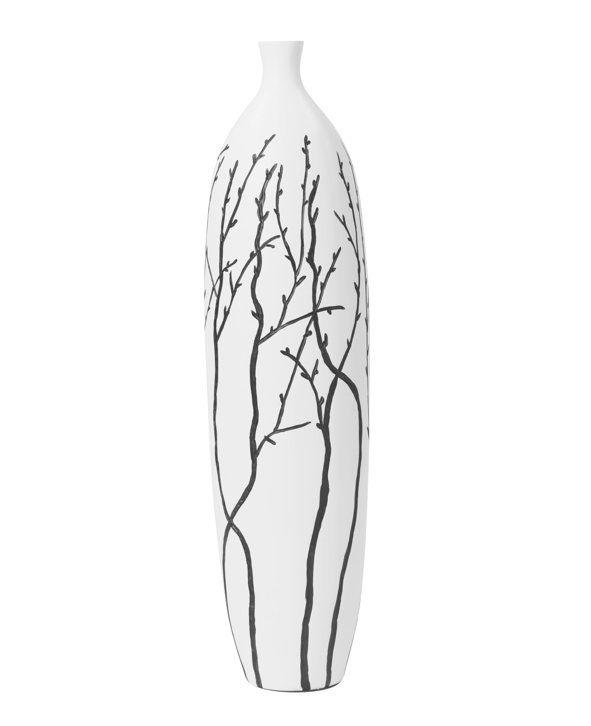 Large Resin Floor Vase – Stylish Waterproof Vase for Fresh & Dried Flowers, white, 26 inches
