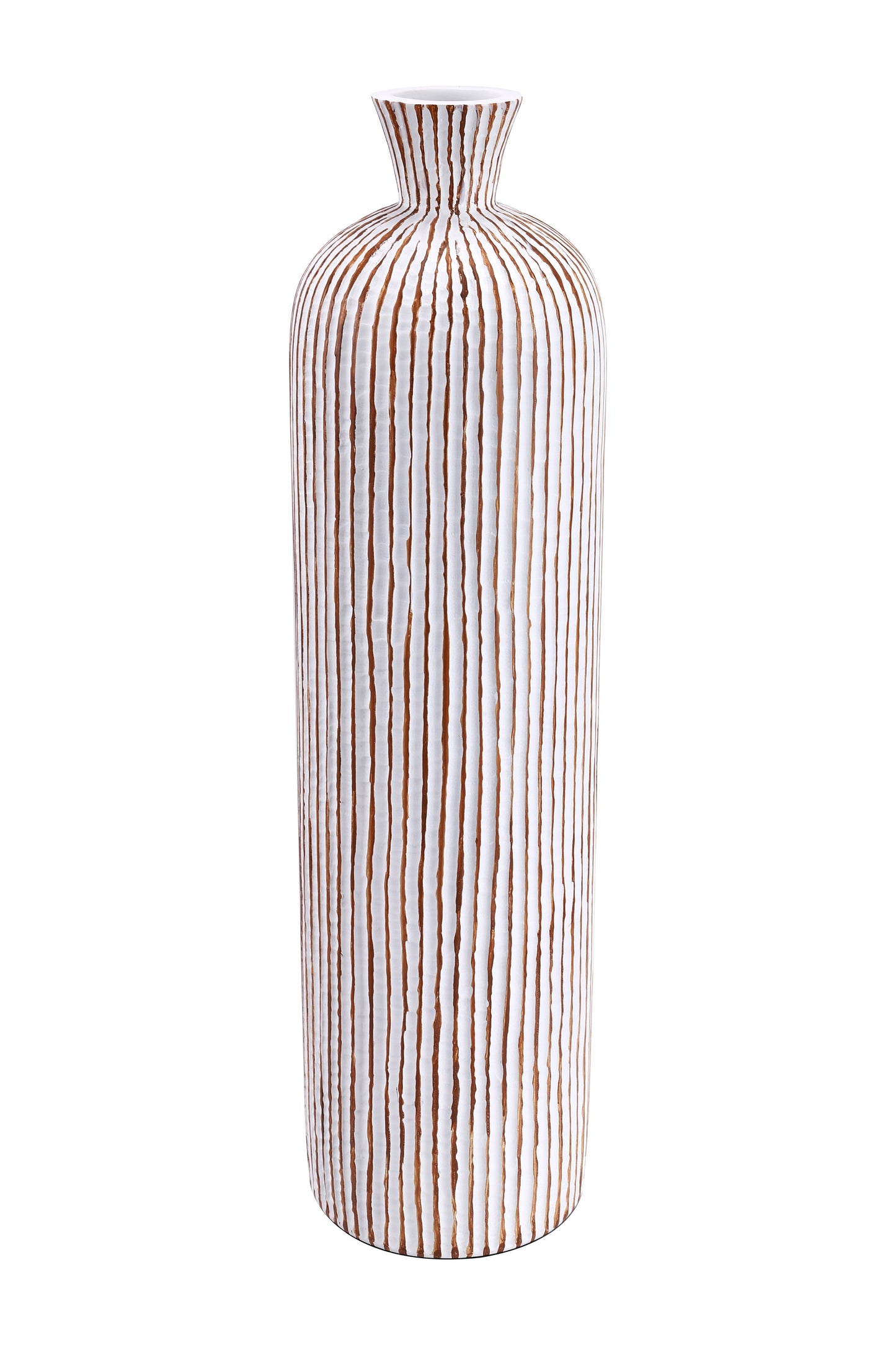 Large Resin Floor Vase – Stylish Waterproof Vase for Fresh & Dried Flowers, white wash, 26 inches