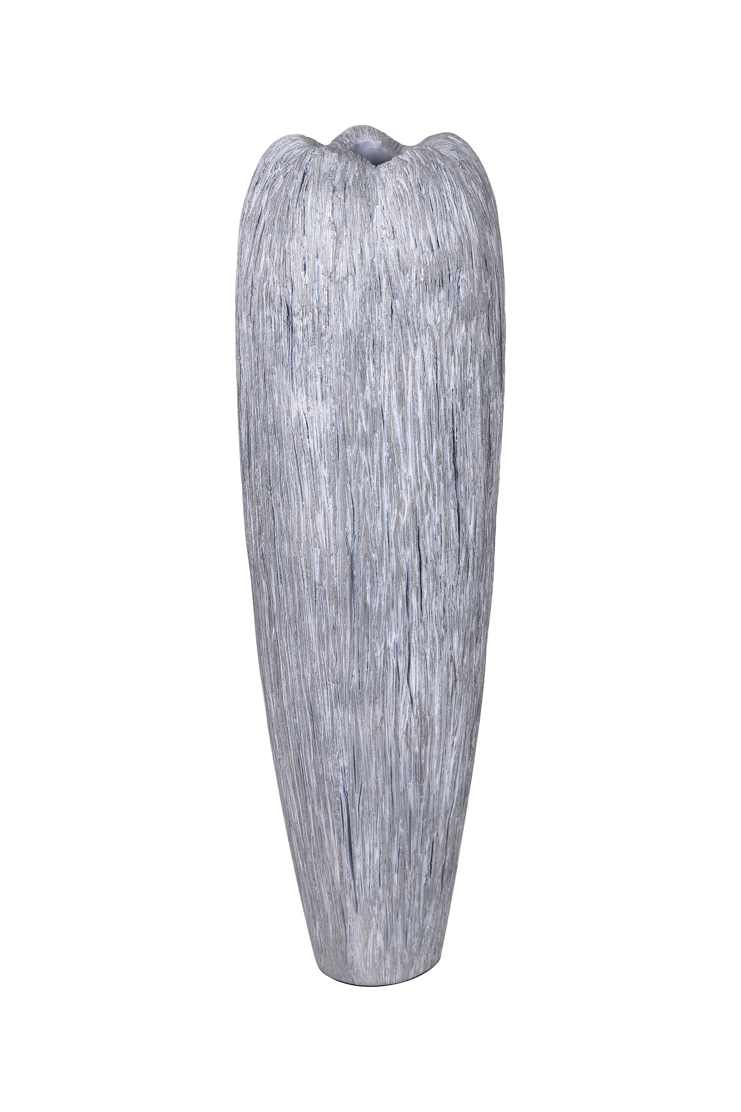 Large Resin Floor Vase – Stylish Waterproof Vase for Fresh & Dried Flowers, silver, 36 inches
