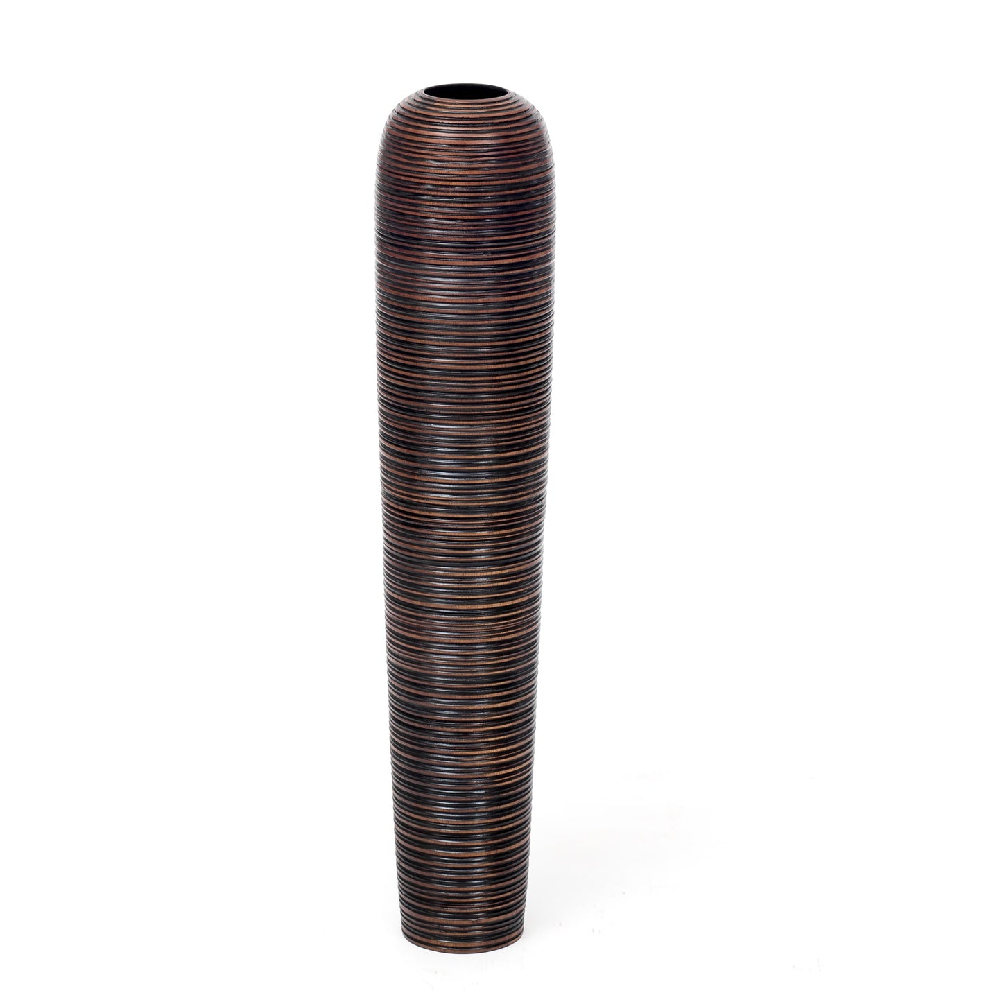 Large Mango Wood Floor Vase – Handcrafted Decorative Highlight from Thailand