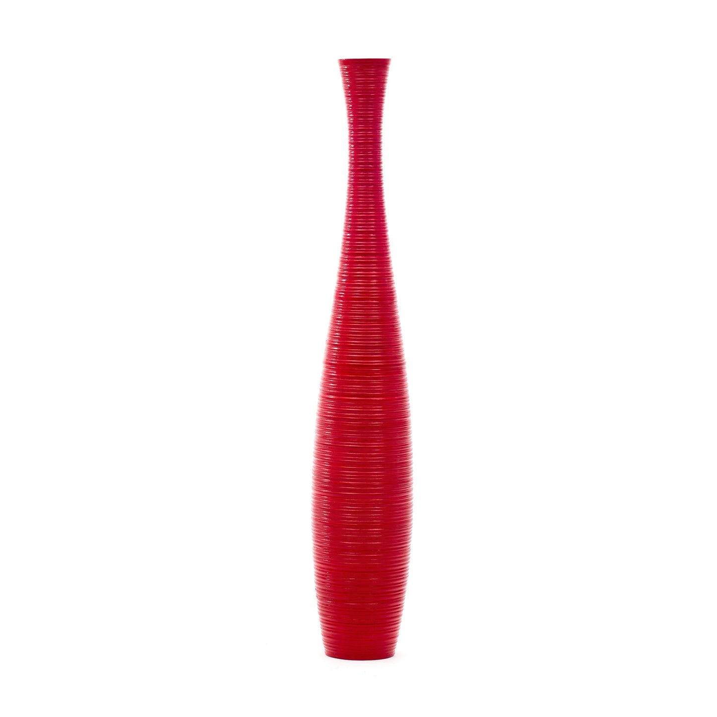 Large Mango Wood Floor Vase – Handcrafted Decorative Highlight from Thailand