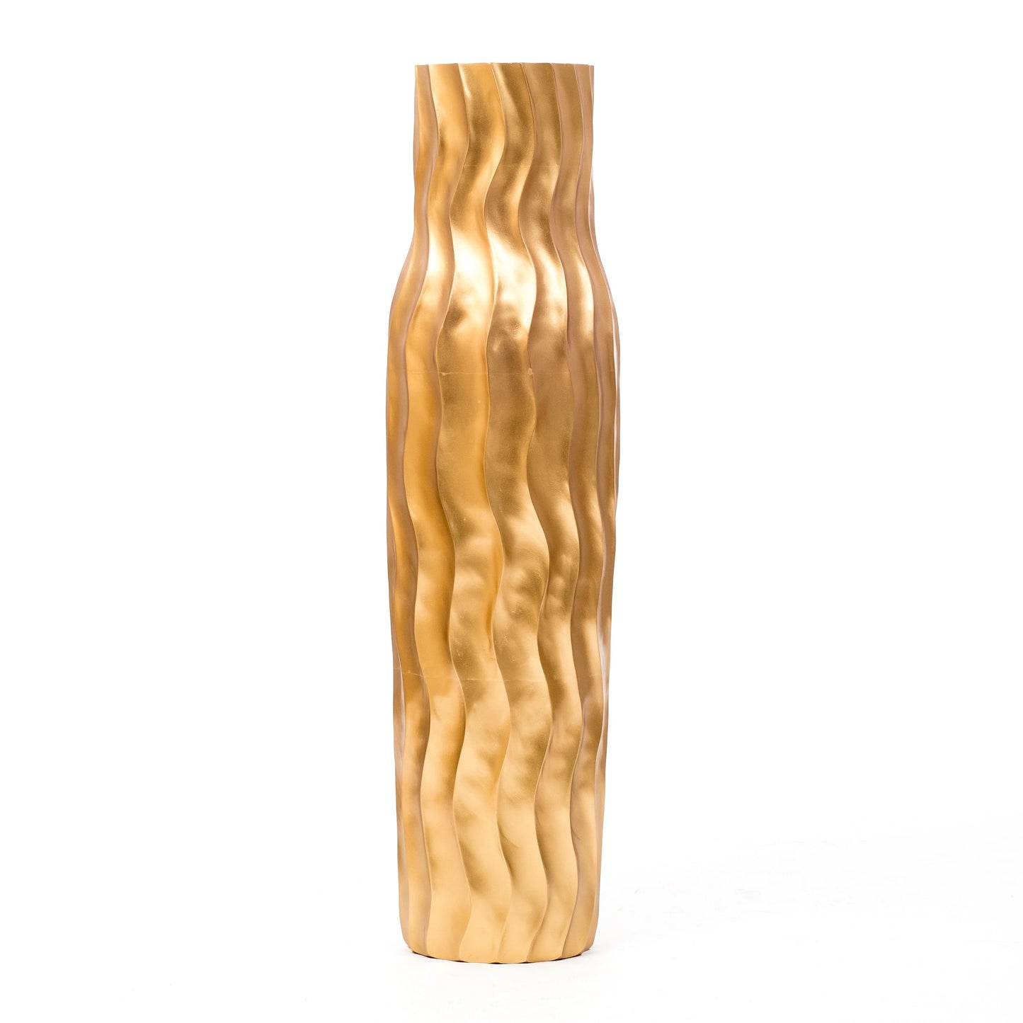 Large Mango Wood Floor Vase – Handcrafted Decorative Highlight from Thailand