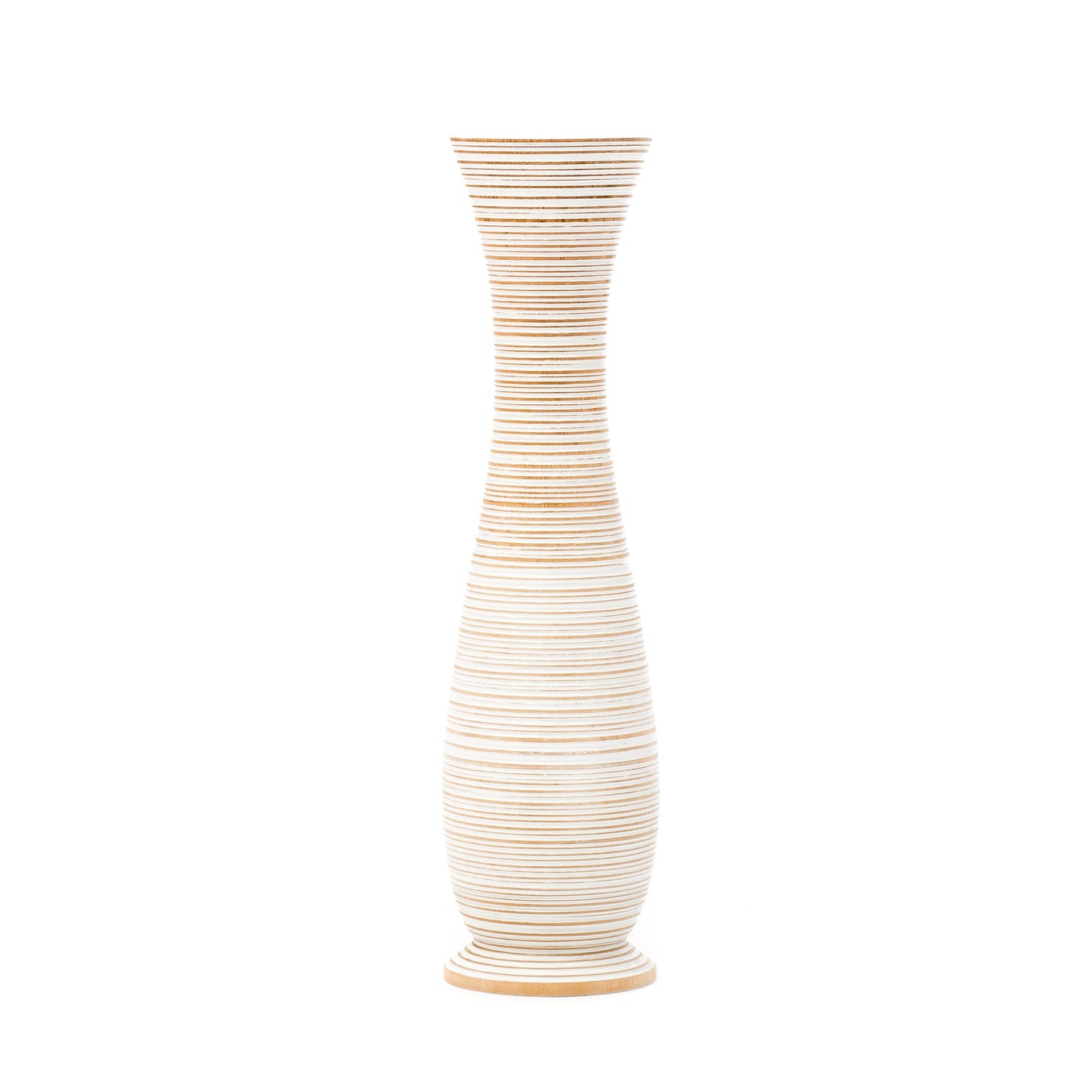 Large Mango Wood Floor Vase – Handcrafted Decorative Highlight from Thailand