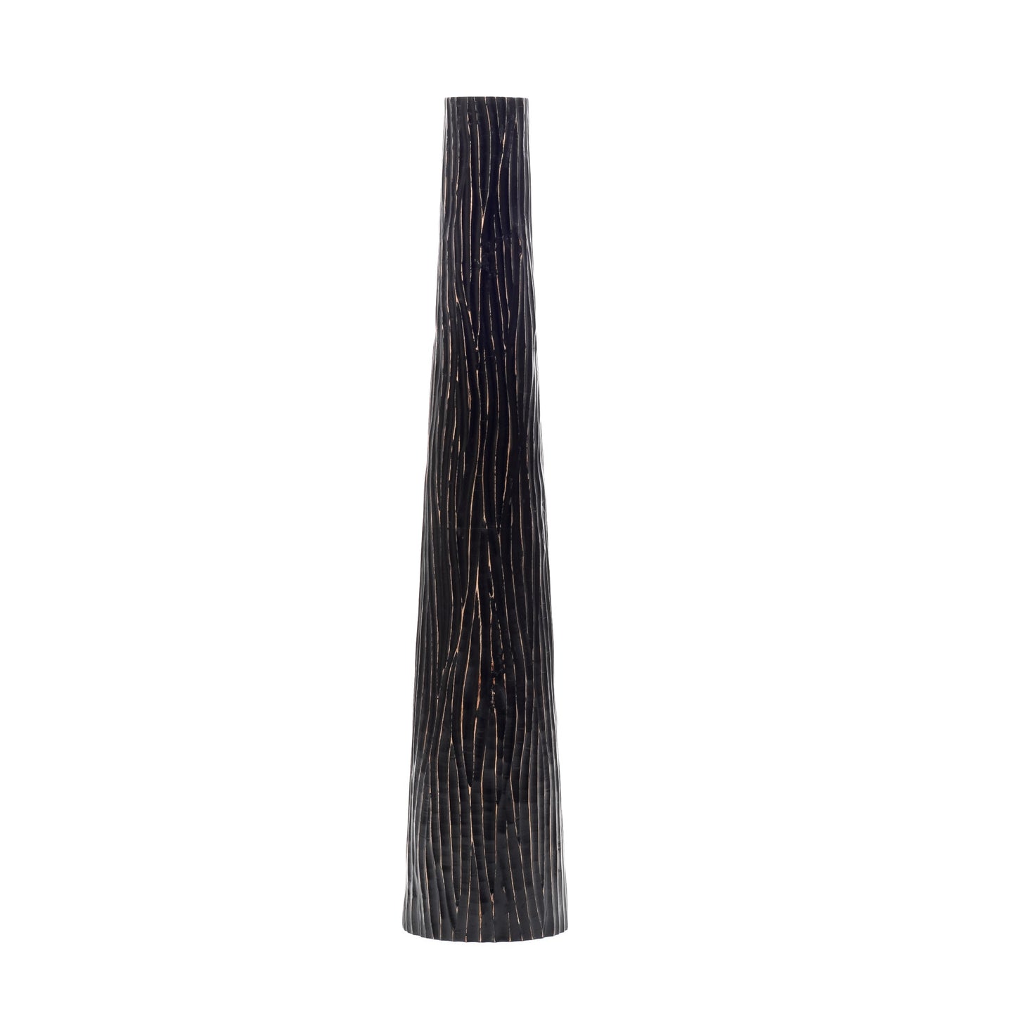 Large Mango Wood Floor Vase – Handcrafted Decorative Highlight from Thailand