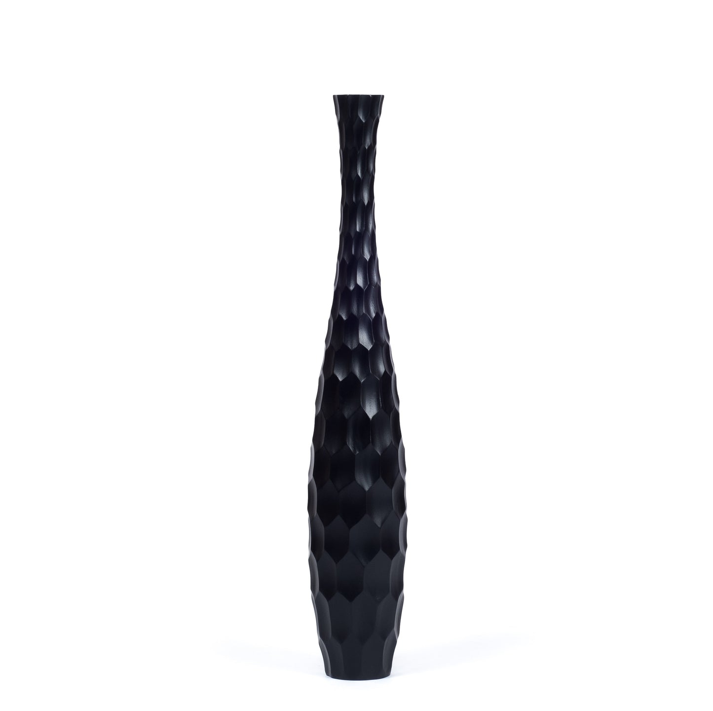 Large Mango Wood Floor Vase – Handcrafted Decorative Highlight from Thailand