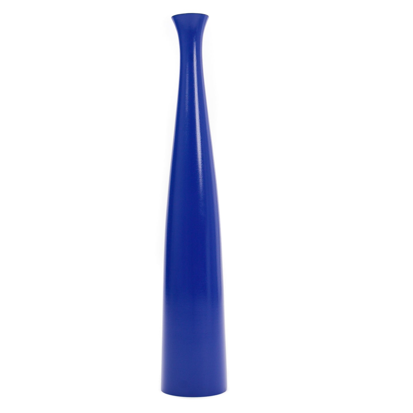 Large Blue Home Decor Floor Vase – Wooden 43 inches Tall Farmhouse Decor Flower Holder For Fake Plant And Pampas Grass