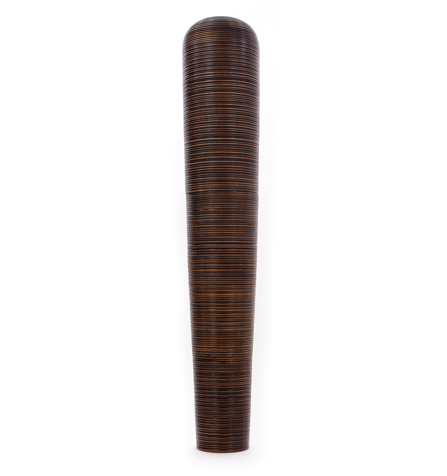 Large Mango Wood Floor Vase – Handcrafted Decorative Highlight from Thailand