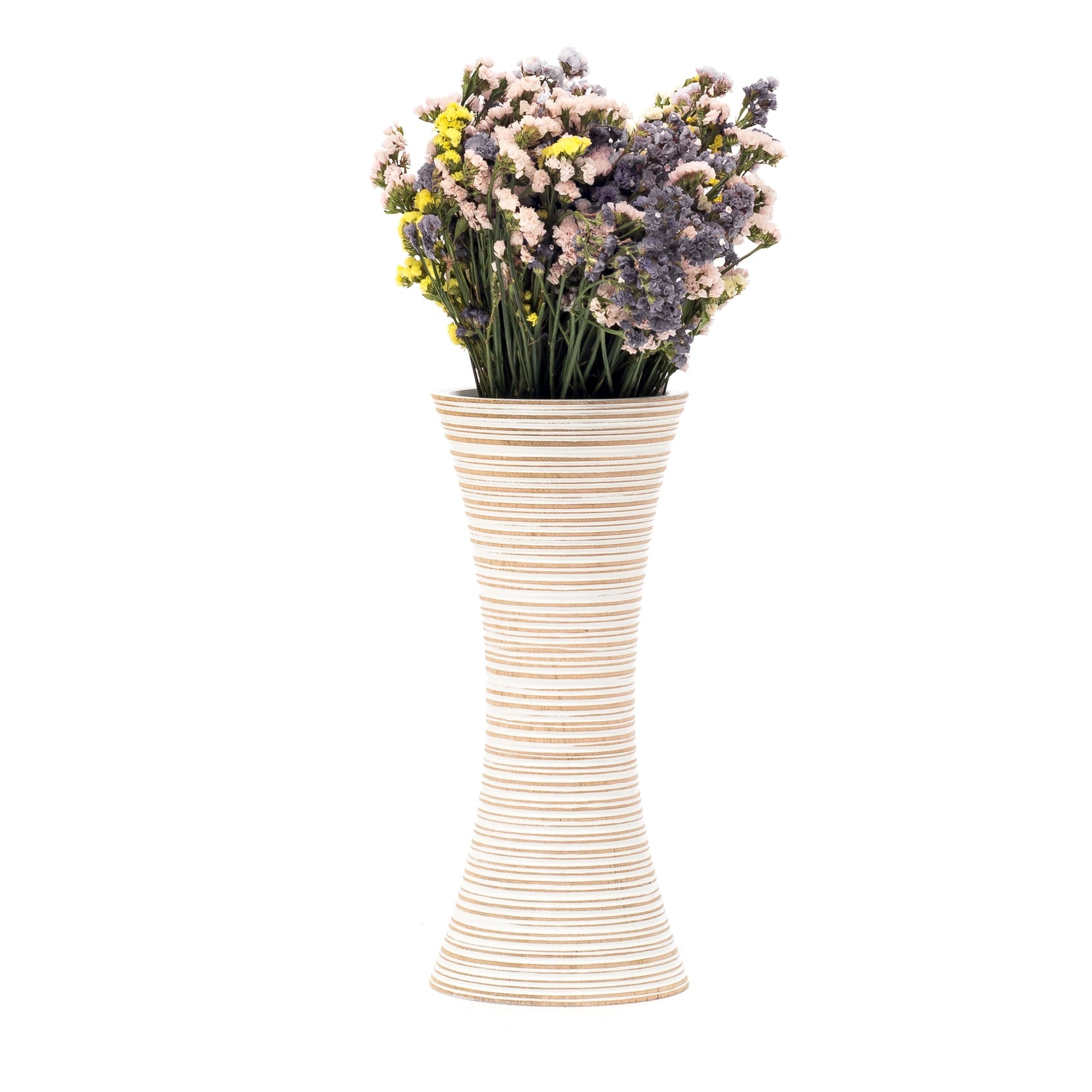 Compact Resin Vase – Stylish Waterproof Decorative Vase for Floor, Table or Shelf, white wash, 14 inches