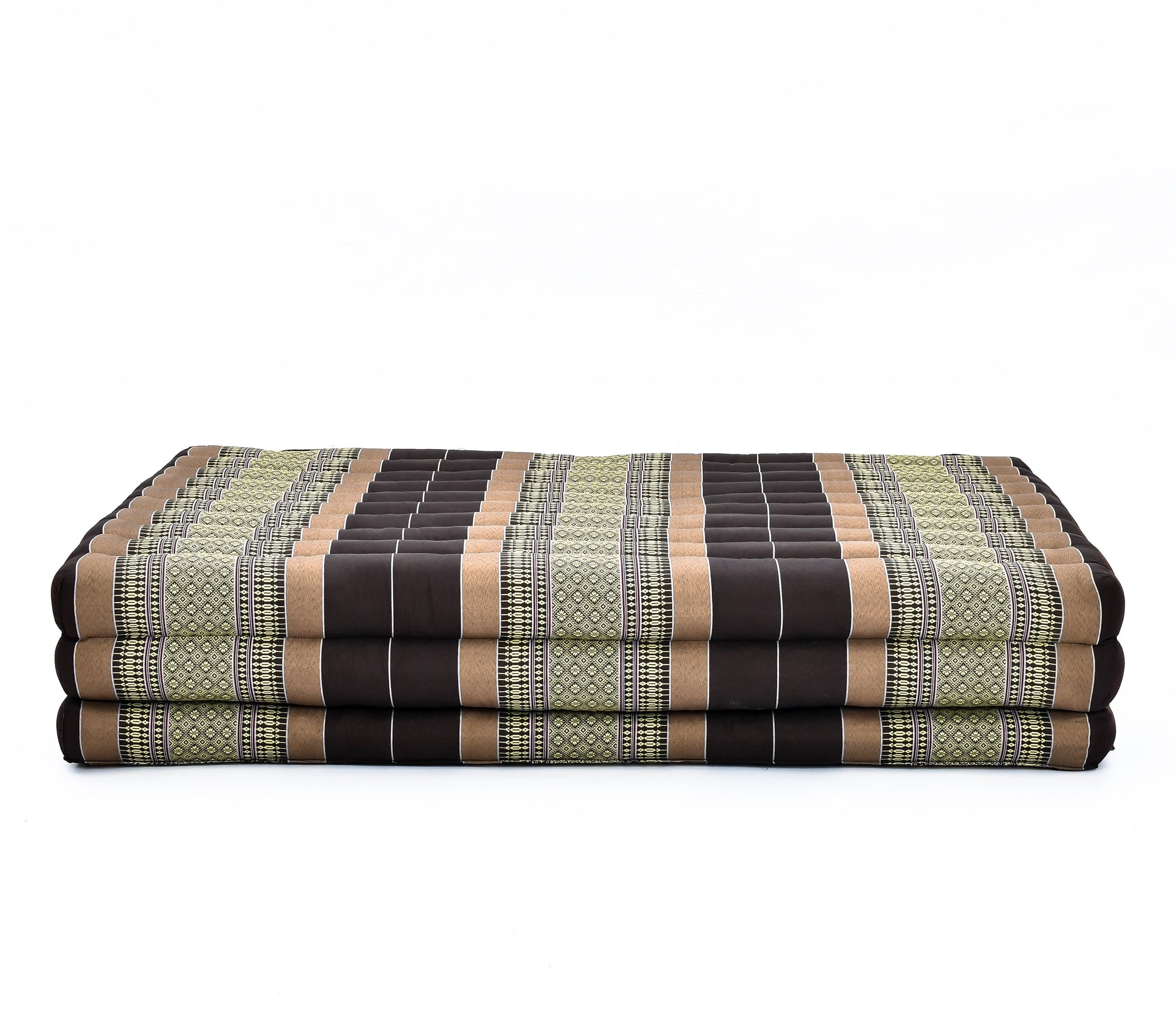 Kapok Folding Mattress – Thick Cotton Padded Guest Bed for Home, Sleeping & Mindfulness Corner, Sf10 - Brown, L: 79x39