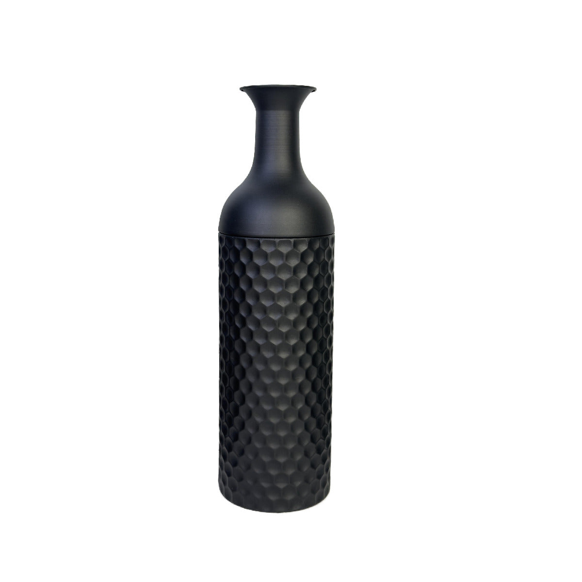 3-Piece Metal Floor Vase Set – Tall & Large Handmade Decorative Vases, black
