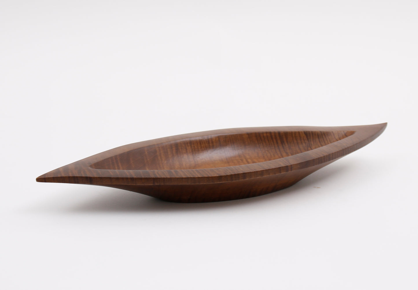 Mango Wood Decorative Bowl – Handmade in Thailand, Lacquered Finish, brown, 24 inches